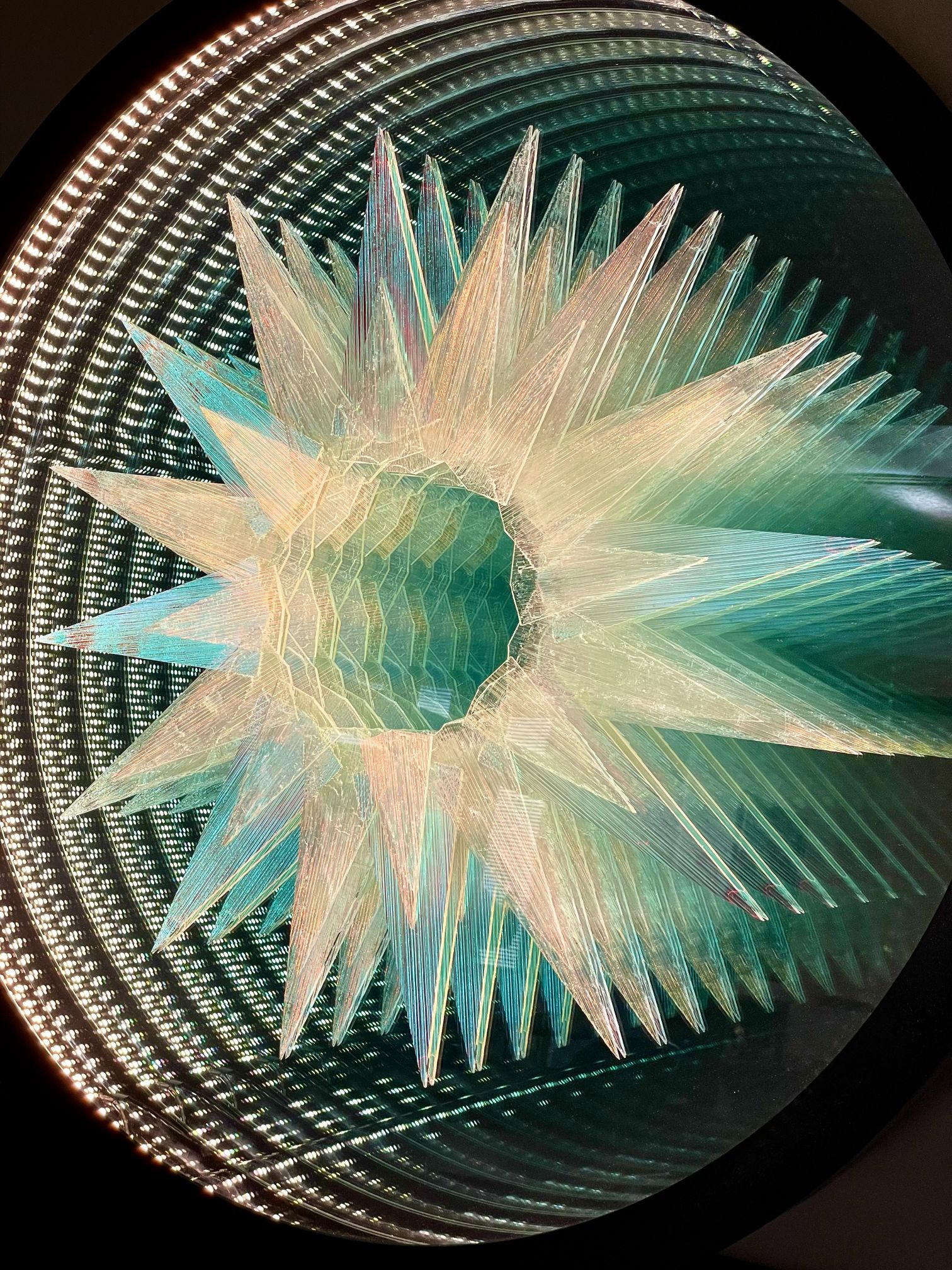 Star glass art piece