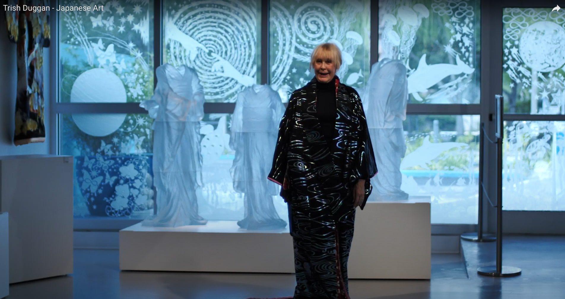 Trish Duggan with Japanese art collection